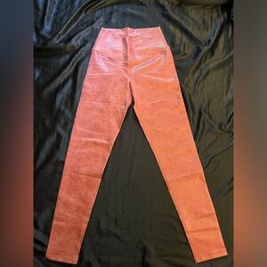 Aerie Faux Leather Cross Over Leggings